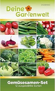 Gem&uuml;sesortiment | Gem&uuml;se-Set mit 12 Sorten Samen | Gem&uuml;sesamen-Sortiment | Saatgut f&uuml;r den Gem&uuml;segarten