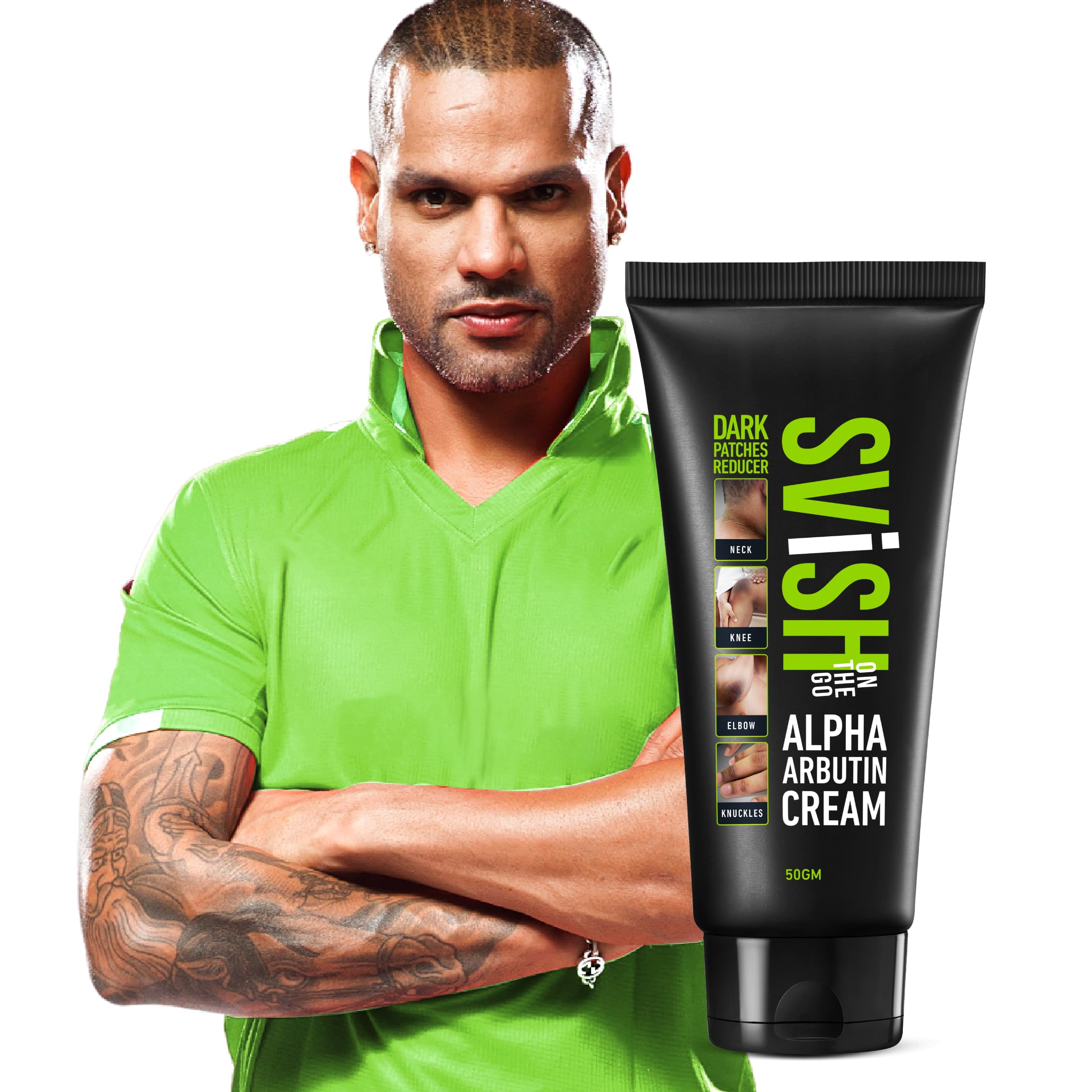 Svish On The Go Alpha Arbutin Cream for Acanthosis Nigricans | 50G | For Dark Body Parts like Neck,Armpits, Knuckles, knees, 