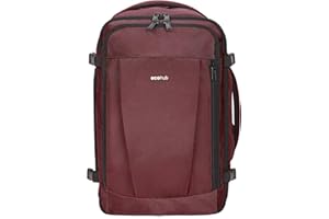 ECOHUB - Bolsa de cabina para compañía aérea de bajo coste de 40 x 20 x 25 cm para equipaje de mano, Red, 40x20x25cm, Mochilas rucksack