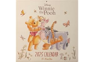 ‎PYRAMID EUROPE GMBH Pyramid – Winnie the Pooh 2025 Broschürenkalender, 30x30cm, Kalender mit schönen Abenteuern von Pooh und Freunden, Monatskalender für Fans des beliebten Kinderbuchklassiker, mit Papierumschlag