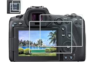 HUIPUXIANG R5 Displayschutz Displayschutzfolie für Canon EOS R5 DSLR-Kamera (für Zubehör), gehärtetes Glas, 0,3 mm, hohe Auflösung, 9H-Härte, kratzfest, Anti-Fingerabdruck, Staubschutz, 2 Stück