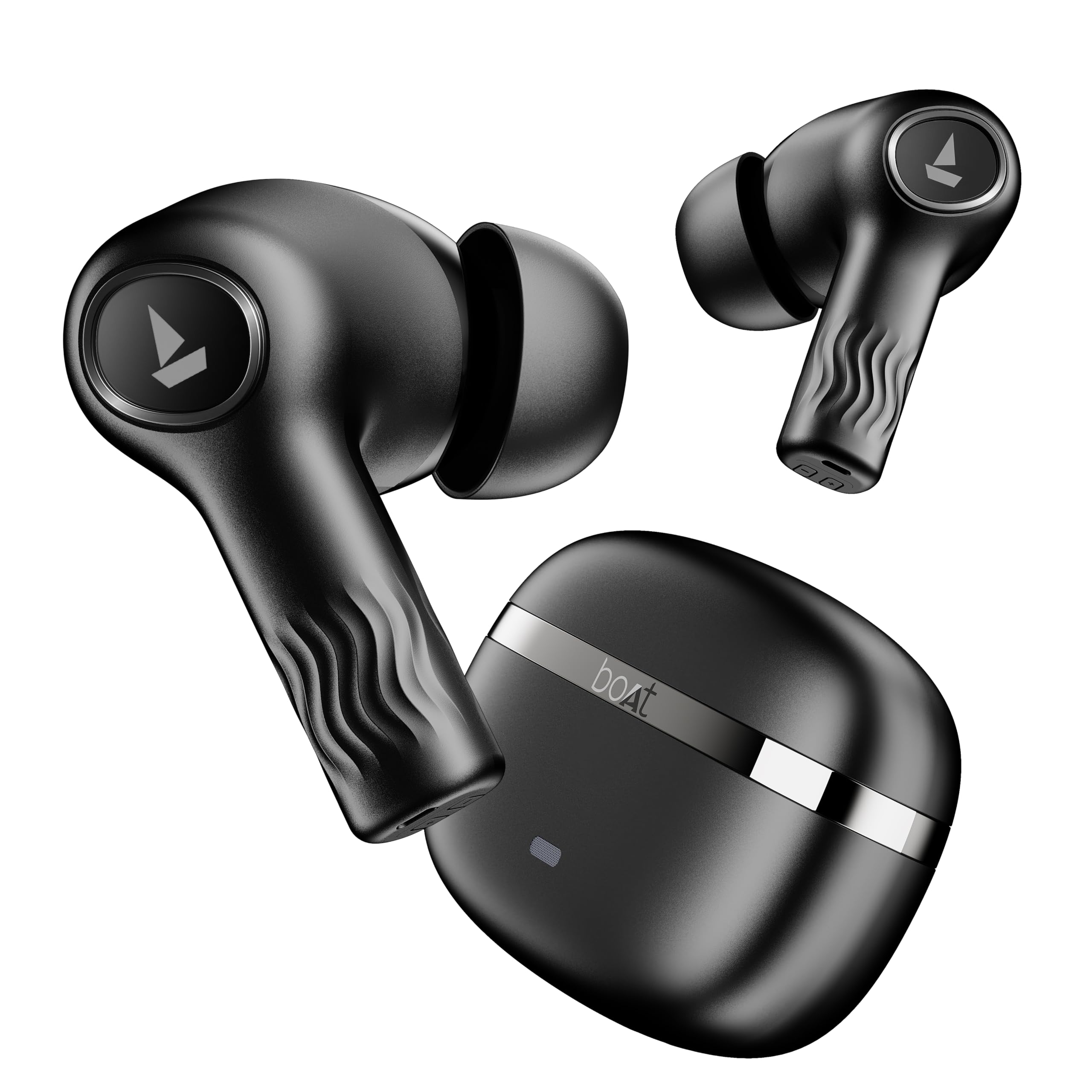 boAt Nirvana Ion Truly Wireless in-Ear Earbuds w/ 120 HRS Playback(24hrs/Charge), Crystal Bionic Sound w/Dual EQ Modes, Quad 