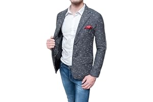 EVOGA Giacca Uomo Sartoriale Blazer Invernale Slim Fit Elegante