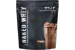 TNT TRUE NUTRITION TECHNOLOGY TNT Naked Whey + laktaza – 1 kg koncentratu białka serwatkowego – białko w proszku o doskonałej rozpuszczalności i smaku – proszek proteinowy (czekolada)