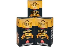 Cooks Professional Jersey Luxury Ice Cream Mix | Soft Serve Creamy Taste Icecream Mixture for Home or Commercial use | Superior Creamy Vanilla Taste | 3 x 1L