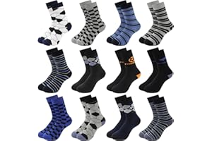 Uizuooy Calzini Bambini Ragazzi Ragazze Calzini Sportivi Calcio Cotone Unisex Calzini Colorati Calzini a Compressione Bambini Calzini Traspiranti Bambini Tennis 12 Paia