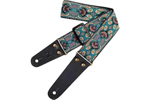 Nefelibata Tracolla per chitarra, cinghie per chitarra con estremità in pelle, bottone della cinghia, serrature della cinghia e plettri per chitarra