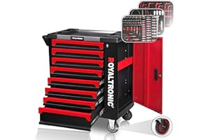 ‎ROYALTRONIC Royaltronic Werkstattwagen RT8X8 Werkzeugwagen 8 Schubladen mit Werkzeug befüllt
