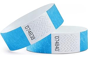 linie zwo ®, Pack de 1000 Pulseras de Seguridad 19 x 254 mm, Azul neón