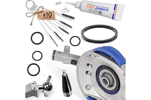1001JOINTS KIT 5 Joints D'ÉTANCHÉITÉ pour PERFECTDRAFT HD3720 HD3620 HD3610 HD3600 Compatible avec Le Bec VERSEUR ET Le Robinet DE TIREUSE A BIÈRE + KIT Nettoyage 5 Mini Brosse + Graisse Alimentaire