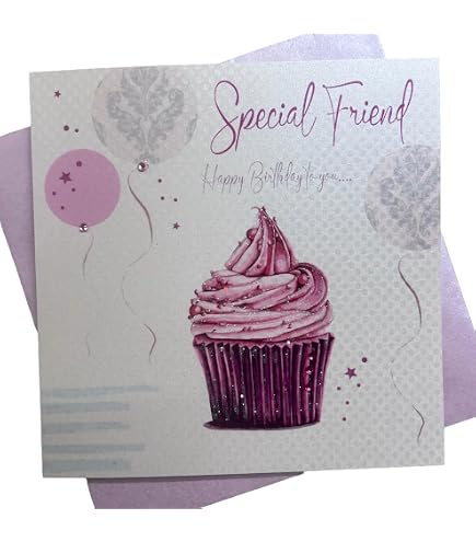 White Cotton Cards Biglietto 60° Compleanno 'This Calls For Champagne' – Fatto A Mano, 22x22 Cm Con Busta