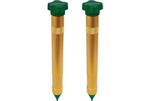 Gardigo Mole Repeller Vibrasonic Set of 2 I Mole Repellent with Vibration engine I Mole Repellent, Battery Operated I Vole Repellent and Ant Repellent