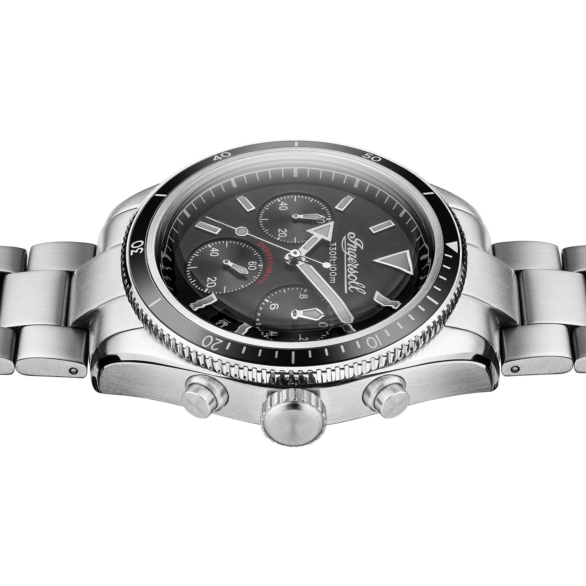 Ingersoll The Scovill Gents Quartz Chronograph Watch I06201 with a Stainless Steel case and Stainless Steel Bracelet – Bild 4