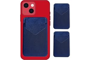 BRICOGAMO Tarjetero Adhesivo Móvil, Porta Tarjetas Funda De iPhone Ó Samsung para Transporte De Wallet, Cartera Hombre Y Mujer, Monedero Cartera Bimba para Regalos, Oferta Flash del Día, Pack 2 UD