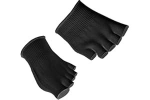 Medipaq® Gel Toe Socks - Orthopaedic Socks - Cushion Your Feet - Moisturising to Avoid Dry Skin - Heal Athlete's Foot by Separating Toes - 1 Pair Black