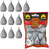 Kit De Plombs De Pêche PRO FILSTAR - 10 X 20 G Drop Shot Avec Émerillons, Idéal Pour La Carpe