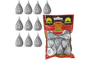 ‎PRO FILSTAR PRO FILSTAR Flach Grundblei Angeln Set 10 x 80g - Blei Angeln mit Wirbel - Angel Bleie Set - Grundangeln - Birnenblei - Blei Gewicht - Angelblei - Flat Fishing Weights - Bleigewichte – Karpfenblei Kit