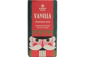 PARDO NAVIDAD - CHRISTMAS VANILLA CASCANUECES 260g. pastilla de jabon de manos con fragancia dulce y reconfortante, inspirada en la vainilla clásica.