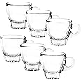 Ocean Caffe Espresso, Set Of 6, Clear, 70 Ml, P02442, Espresso Cup, Tea & Coffee Cup, Cappuccino Cup, Latte Glass