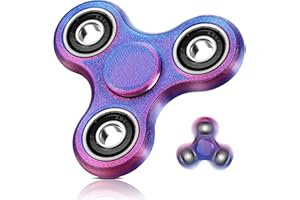 SCIONE 3D Printed Fidget Spinner Set – Sensory Toys for Kids & Adults | Stress Relief 3D Printed Fidget Toys for Anxiety, ADHD & Focus | High-Speed Hand Spinners for Endless Fun(Red Blue)