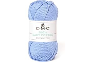 DMC - 100% Baby Cotton - Filato da maglia, studiato per la realizzazione di corredini da neonato | Morbido e piacevole da lavorare | Gomitolo da 50 g - 106 m | disponibile in 27 colori