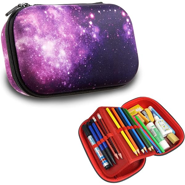 Federmäppchen Fantasy Starry Light Blue Sky – Große 3-Fach-Stifttasche Für Schule & Büro, 22,5 X 9 X 11 Cm, Aus Robustem Nylon