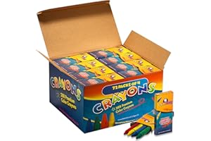 BEDWINA Matite colorate sfuse - Scatola da 288 matite colorate da 72 4 confezioni, matite colorate premium per bambini e neonati, non tossiche, per bomboniere, ristoranti, sacchetti regalo, regali di Natale