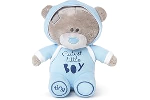 Me to You Tiny Tatty Teddy 'Cutest Little Boy' Bear in Blue Baby Grow - Official Collection