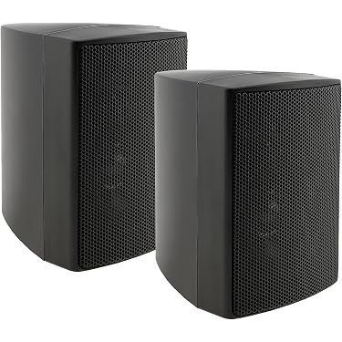 Enceintes Satellites DANEONE "The One" - Design Rare, Noir, 60W RMS - Neuf Pour Home Cinéma