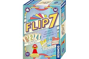 Kosmos 685430 Flip 7, deutsche Ausgabe, Kartenspiel mit schnellem und einfachen Black Jack Prinzip, für 3-18 Personen ab 8 Jahren, Spiel für große Gruppen, nominiert zum Spiel des Jahres 2025