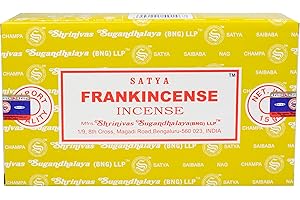 156 x unidades de incienso Satya Frankincense de 180 g (12 cajas de 15 g cada una) de Sai Baba Nag Champa, de olíbano