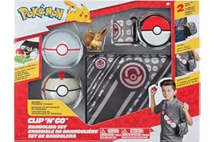 Pokémon PKW3157 – Juego de Bandolier Premierball, Timerball & Evoli, Set Oficial con Figura