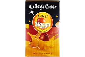 Lilley's Cider Mango 5 Litre Bag-in-Box | Vegan-Friendly, Gluten-Free | Sweet Tropical Cider with Crisp Apple & Mango | 4.0% ABV | Perfect for Gatherings & Personal Enjoyment