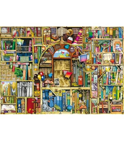 Ravensburger - Puzzle La Libreria Bizzarra, Collezione Colin Thompson