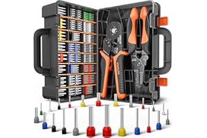 SOMELINE® Crimpadora Terminales Cables Electricos, 23 tipos 0,25-10mm², Alicates, Pelacables, Herramientas de Electricista