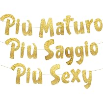 Awesome Since 1974 – Striscione Glitterato Oro – Decorazioni 50° Compleanno e Anniversario