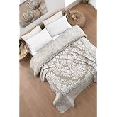 Evim Pamuklu Laria Bej Jakar Yatak &Ouml;rt&uuml;s&uuml; &Ccedil;ift Kişilik - 230x250 Cm BEJ 230 x 250