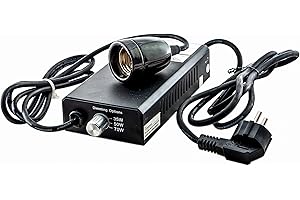 TropicShop Ballast per lampade a vapore in metallo come Solar Raptor, Bright Sun, Dragolux ecc. (HQI/HDI) universale 35/50/70 W, con attacco incluso