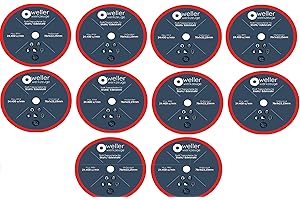 WELLERWERKZEUGE 10 discos de 76 x 10 mm de diámetro para metal y acero inoxidable, accesorios para amoladora angular de batería mini como Bosch GWS 12,8 V 12 V