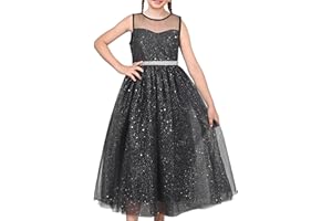 Sunny Fashion Robe Fille Fleur Dentelle Haut Dégradé Bordeaux Jupe sans Manches 6-14 Ans