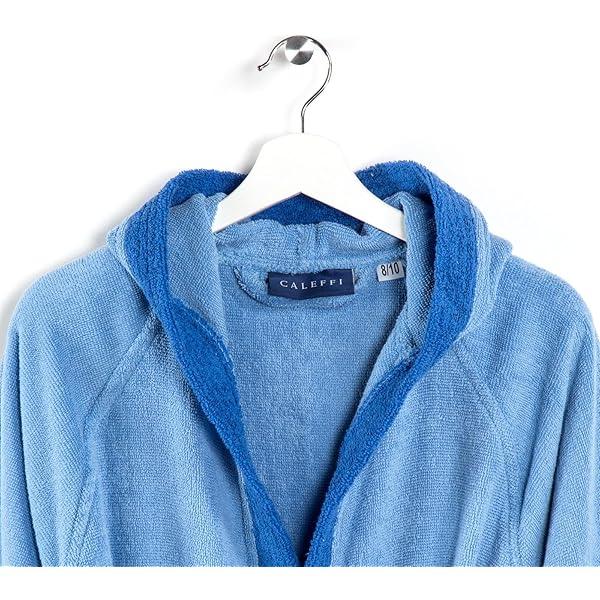 Accappatoio Minorca Per Bambini 10-12 Anni - Cotone Idrofilo 400 Gsm, Lavanda Con Cappuccio - Foto 2