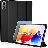 CACOE Xiaomi Redmi Pad 2 Pro 12.1 2025 Case with Screen Protector | Case with Screen Protector, Ultra Slim PU Leather Design
