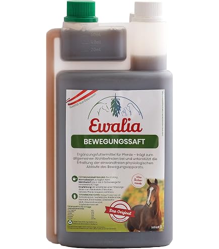Ewalia Succo renale del fegato per cavalli con erbe - bottiglia 1 litro