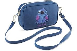 Disney Stitch Sac Bandoulière Fille et Ado, Sac à Main Simili Cuir pour Shopping, Voyage, Sorties, Idée Cadeau Fille et Ado