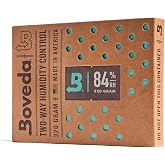 For Boveda-Puros | 2 Way Humidity Control for 84% RH Humidity Seasoning | Size 320 for Use with 100-Count Cigar Humidors |