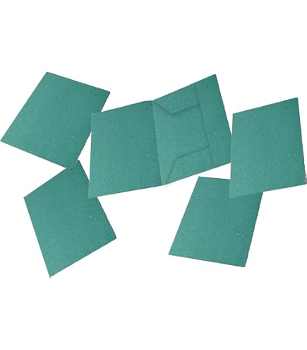 Cartelline Semplici Alevar – Cartoncino Bristol 270 Gr/mq, Formato 25x34 Cm, Colore Verde Nilo, Confezione Da 50 Pezzi, Made In Italy