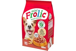 Frolic Pienso Semihúmedo para Perros Adultos Mini Sabor Ave, 5 Bolsas de 800 g