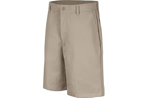 Red Kap Herren Unifarbene Vorderseite, fleckenabweisend, 25,4 cm Schrittlänge Fleckenabweisende Arbeitsshorts Vorne, 25,4 cm Schrittlänge