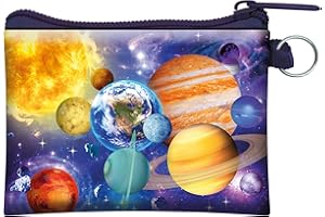 3D LiveLife Portamonete - Odissea nello Spazio di Deluxebase. Portafoglio lenticolare 3D Astronomia. Porta contanti, monete, e carte con zip sicura con grafica del rinomato artista Michael Searle