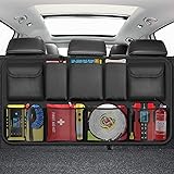 ZOVHYYA Organizer Bagagliaio Auto 9 tasche contenitori Portaoggetti per sedile posteriore con 3 cinghie di regolazione per SU